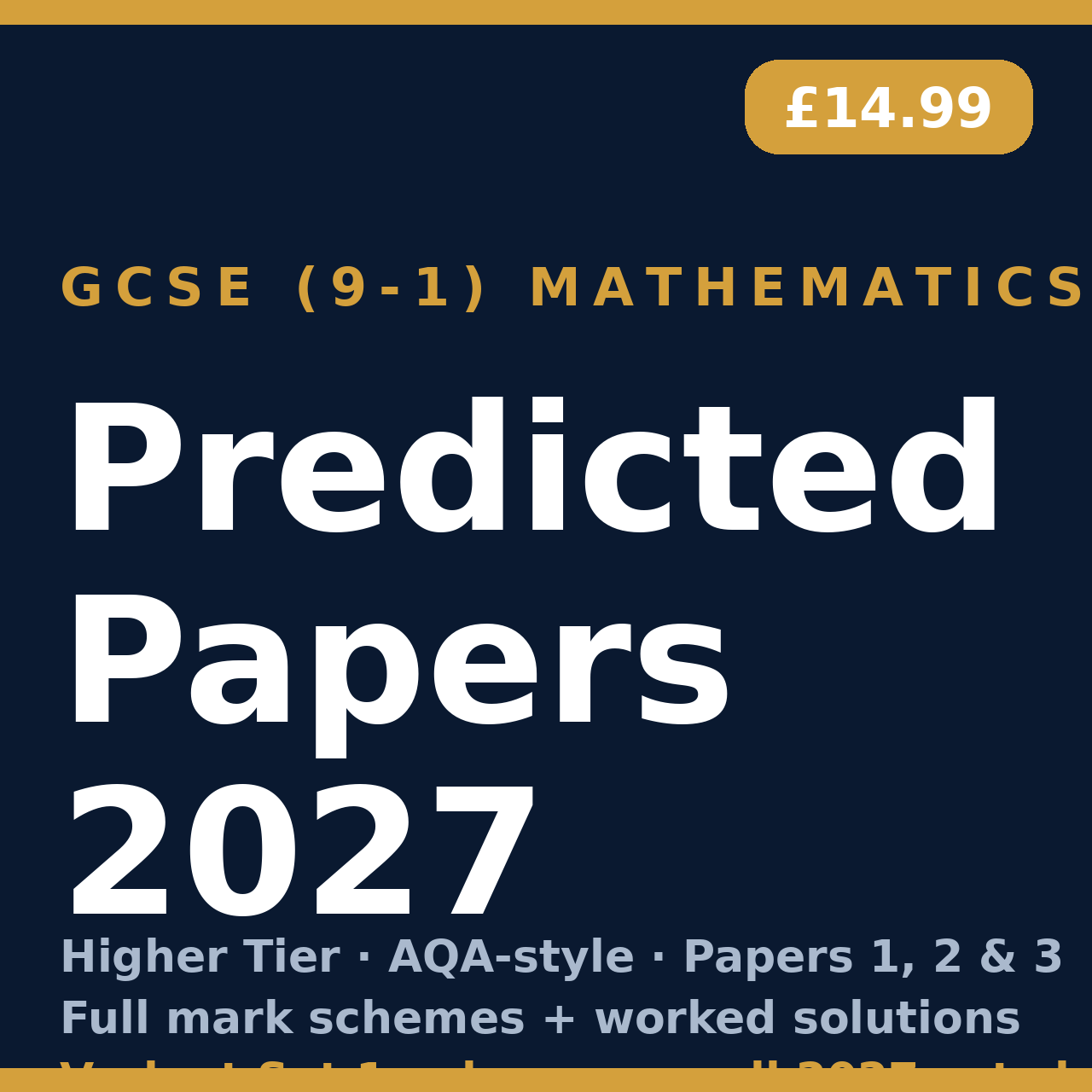AQA GCSE Maths Variant Set 1 cover